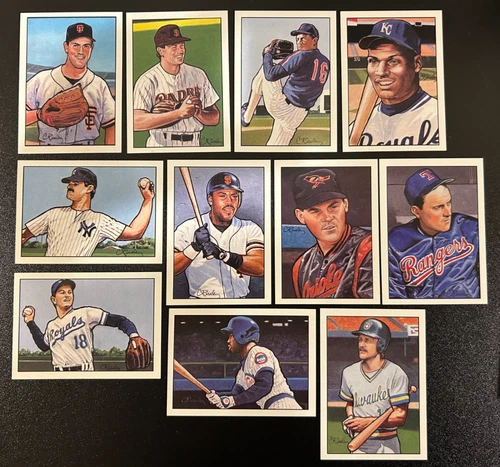 1990 BOWMAN SWEEPSTAKES 11 CARD INSERT SET W/NOLAN RYAN, BO, MATTINGLY & MORE!