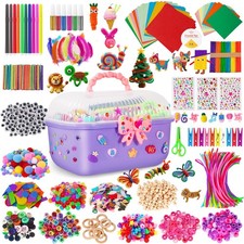 Arts and Crafts Supplies for Kids-3000 Pcs DIY Arts  Craft Kit for Boys Gir...