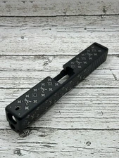 Glock 17 & 19 Slide Engraving Service – Deep Luxury-Inspired Pattern