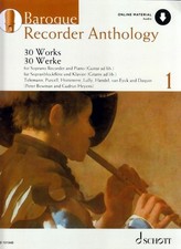 Noten Baroque Recorder Anthology vol.1 (+Online Audio) für Sopran-Blockflöte