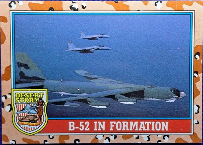 B-52 IN FORMATION #135 -- 1991 TOPPS DESERT STORM 2ND SERIES (ID:174)