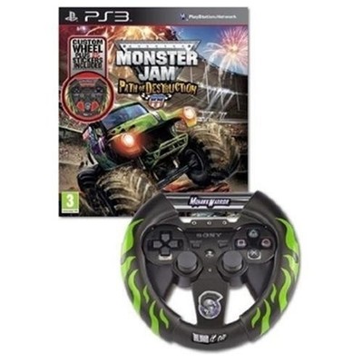 Monster Jam Path of Destuction mit Wheel Sony PS3 PlayStation 3 Rennspiel Videospiel
