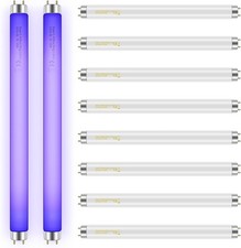 Qualirey 10 Pack Bug Zapper Replacement Light Bulbs 10W for 20W Indoor Bug Zappe