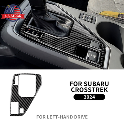 #ad For Subaru Crosstrek 2024 2026 Car Center Gear Shift Panel Sticker Carbon Fiber $25.99
