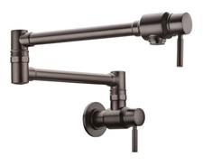 BAGNOLUX Venetian Bronze Wall Mount Pot Filler Commercial Kitchen Faucet 23.4 in