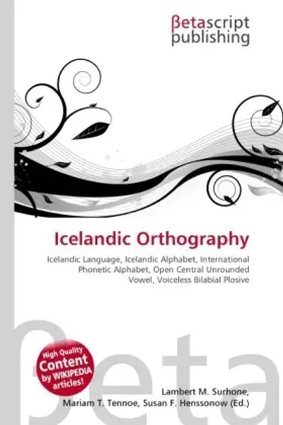 Lambert M. Surhone (U. A.) | Icelandic Orthography | Taschenbuch | Englisch-image