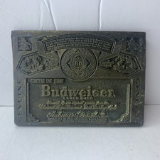 Genuine Budweiser Bud Vintage Advertising Anheuser Busch King Beer Belt Buckle