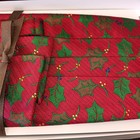 Robert Talbott Protocol 100% Silk Cummerbund Bow Tie Set Christmas Holiday Holly