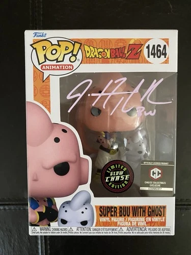 Funko Pop Super Buu With Ghost Chase #1464 Justin Cook Signed Dragon Ball Z PSA