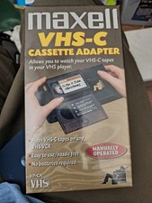 MAXELL, VHS-C Cassette Adapter New Sealed