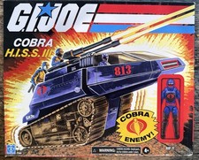 Sealed GI Joe Retro Collection Cobra H.I.S.S. III Tank W Driver NEW HISS Blue