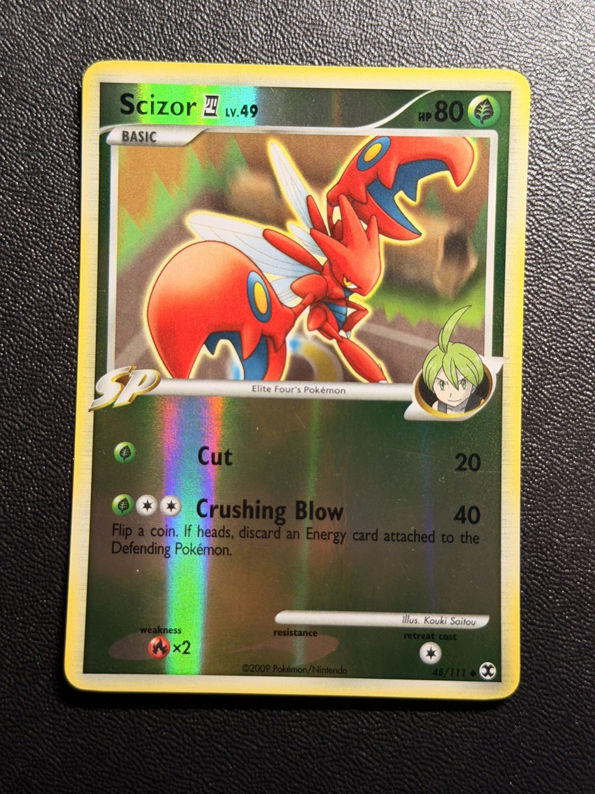 Scizor 48/111 Reverse Holo Platinum Rising Rivals Pokemon Card LP to NM