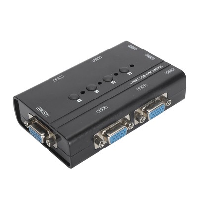 VGA KVM Switcher USB VGA KVM Switch Share 1 Anzeige 3 USB -Geräte -Taste Für 4