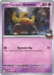 Team Rocket's Drowzee 079/182 Destined Rivals