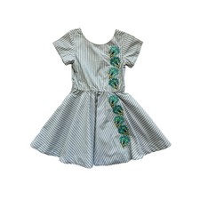 Tea Collection USA Floral Embroidered Dress Size 6