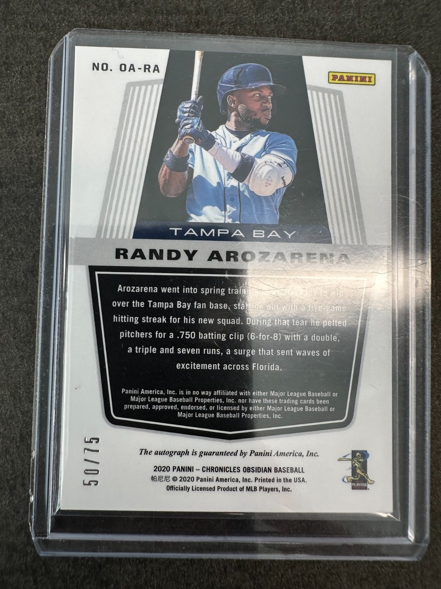 2020 Panini Chronicles Obsidian Electric Etch Purple RANDY