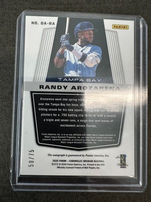 2020 Panini Chronicles Obsidian Electric Etch Purple RANDY