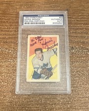 1952 PARKHURST #42 HOWIE MEEKER PSA/DNA CERTIFIED GRADED AUTHENTIC AUTO