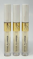 3 NEW VICTORIA'S SECRET CRYSTAL CLEAR SHINE PLUMPER LIP GLOSS BALM WAND