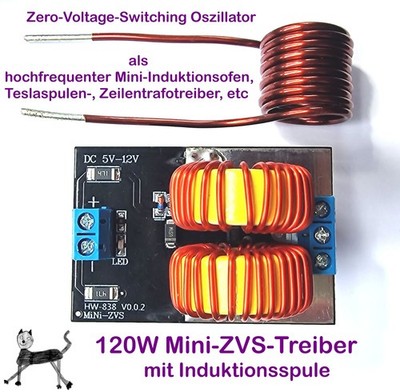Mini ZVS-Modul - Hochfrequenz Flyback DC/AC Converter - Treiber/Induktionsheizer