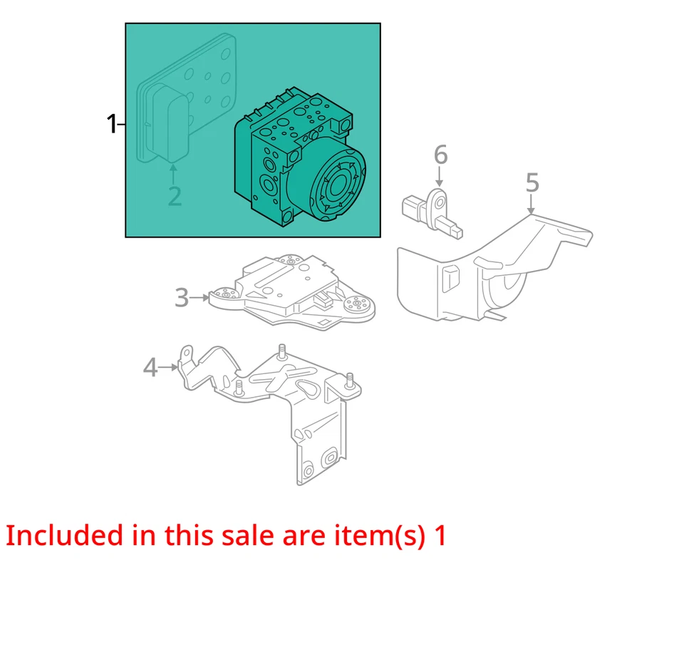 Audi S3 2016 ABS bomba actuador de freno antibloqueo fabricante de equipos originales 77 k millas - LKQ423784722 Foto 4 de 4