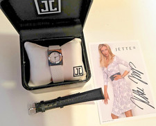 Schöne JETTE JOOP Damenuhr - Box, 2 Armbänder, orig. Autogramm