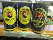 Frankenmuth, Mich. Frankenmuth Brewing Co 3 different flat top beer cans-dumpers