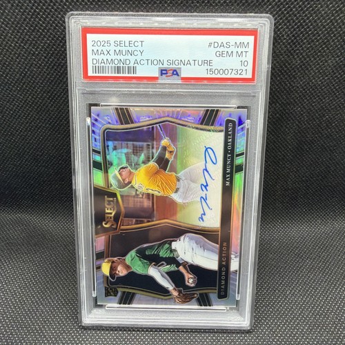 Max Muncy 2025 Select RC Diamond Action Signature PSA 10 #DAS-MM