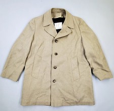 VTG London Fog Maincoats Trench Coat Sz 42 Reg Sherpa Faux Fur Lined Removable