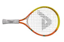 AMA Sport Kid Tennis Racket 19" Junior Yellow Orange Prestrung With Cover
