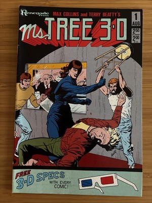 Ms. Tree 3-D #1 One-Shot 1985 Renegade Press Comic once owned by Robin Williams!