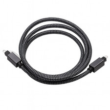 1m Optical Digital Audio Cable – TOSLINK SPDIF Cable – Nylon Braided