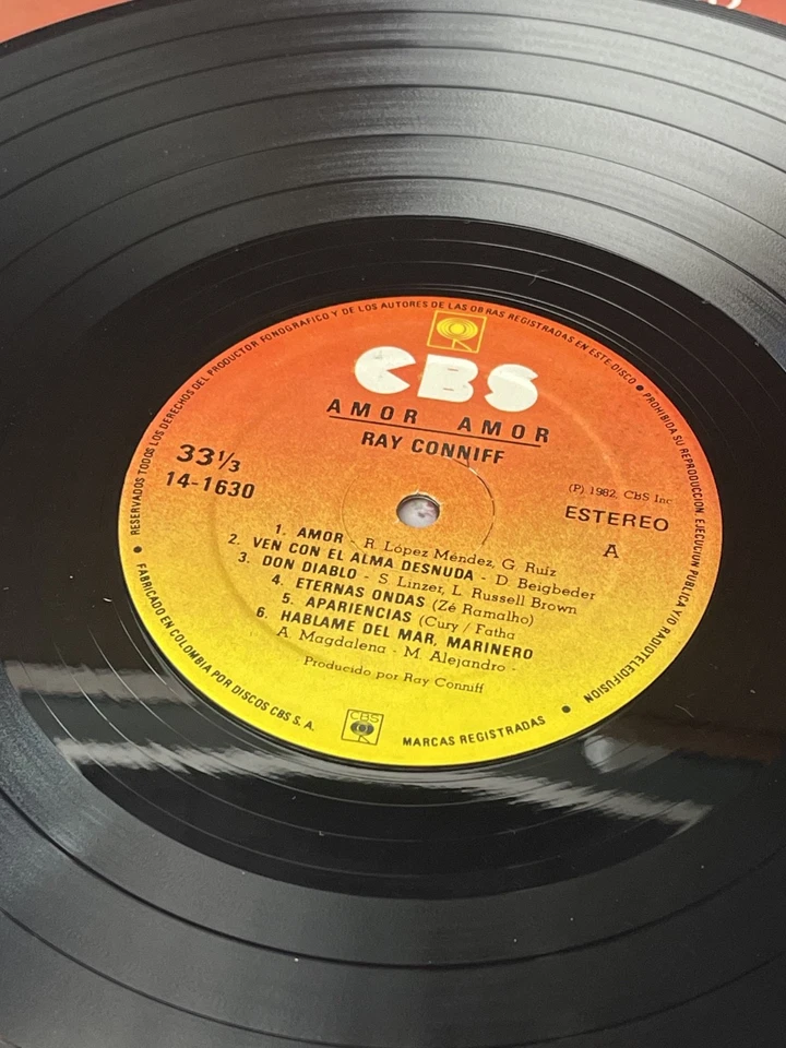 Ray Conniff - Amor, Amor- CBS Colombia 1982 - Image 4 of 4