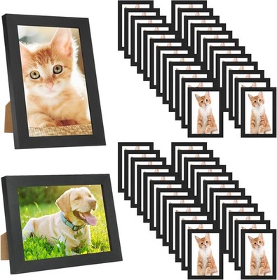 Set of 50 Picture Frame Bulk Photo Frames Wall Mounting Simple Photo Frames M...