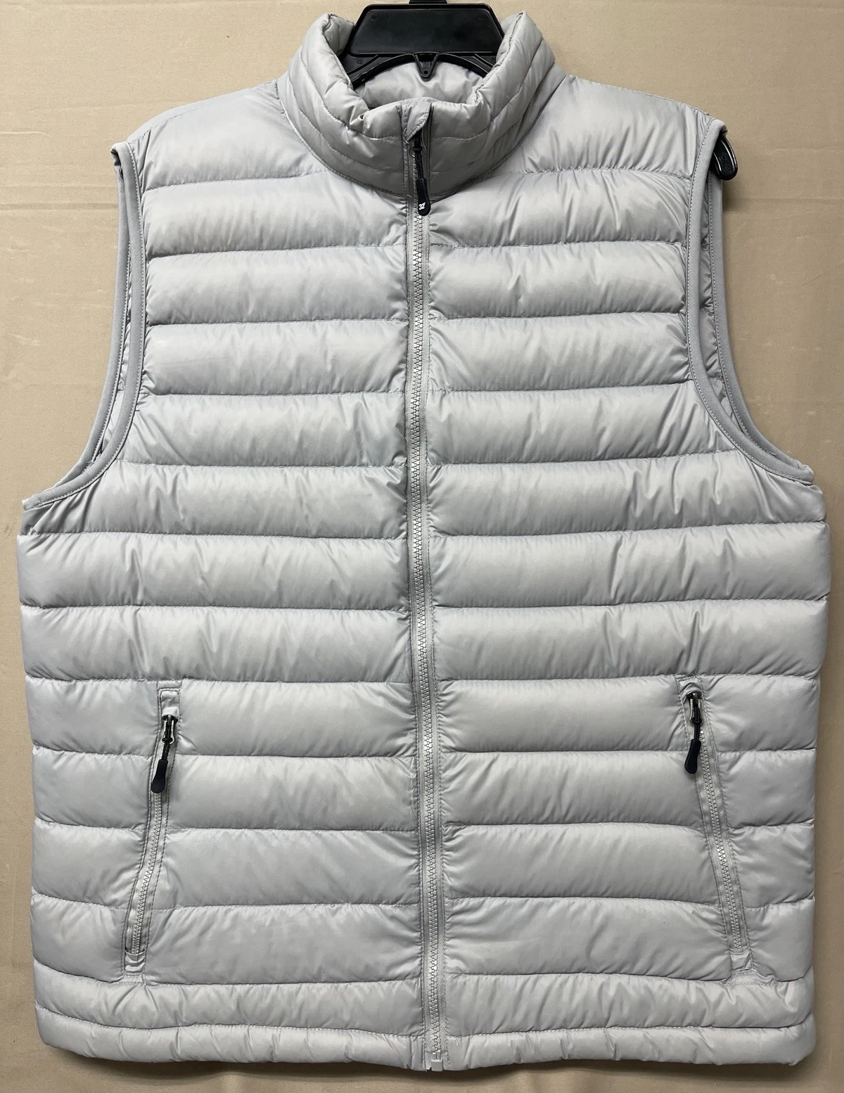 32 Degrees Heat Weatherproof Men’s Puffer Vest Full Zip Jackets Gray Size Large