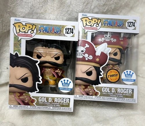 NIB 🌺 Funko POP! One Piece Gol D. Roger Chase & Common Bundle Lot #1274