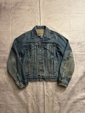 Vintage 80s Levis Denim Jacket Mens 42 Type 3 Trucker USA Made 70506-0216 Fade