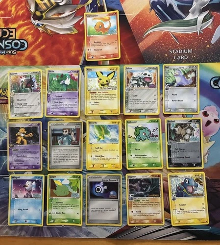 Vintage Pokemon Card Lot Reverse Holo Fire Pichu Bulbasaur Charmander