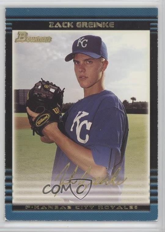 2002 Bowman Draft Gold Zack Greinke #BDP6 Rookie RC oh8