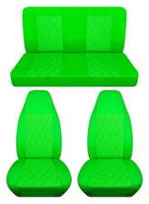 Fits 1968 To 1976 Vw Beetle Front And Rear Car Seat Covers With Diamond Stitch