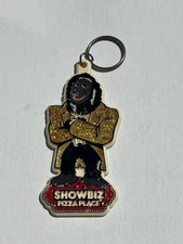 Vintage SHOWBIZ Pizza Place Fatz Geronimo Keychain Ape Gorilla