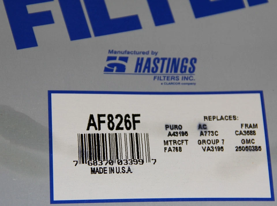 Подходит для воздушного фильтра 80-95 Checker Marathon Isuzu Trooper Nissan Pathfinder AF826F - Изображение 2 из 2