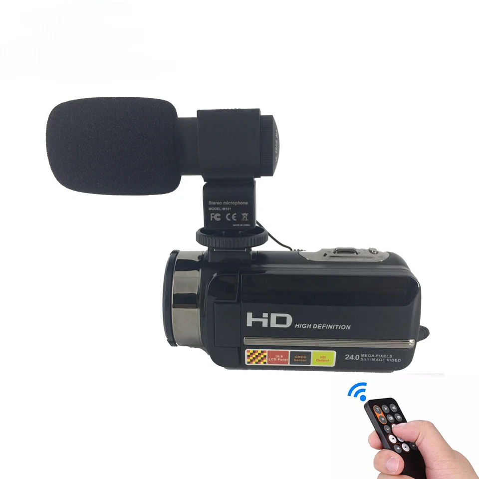 Professional Night Recorder Camcorder Full Hd 1080p 24mp Remote Control - Image 2 of 4