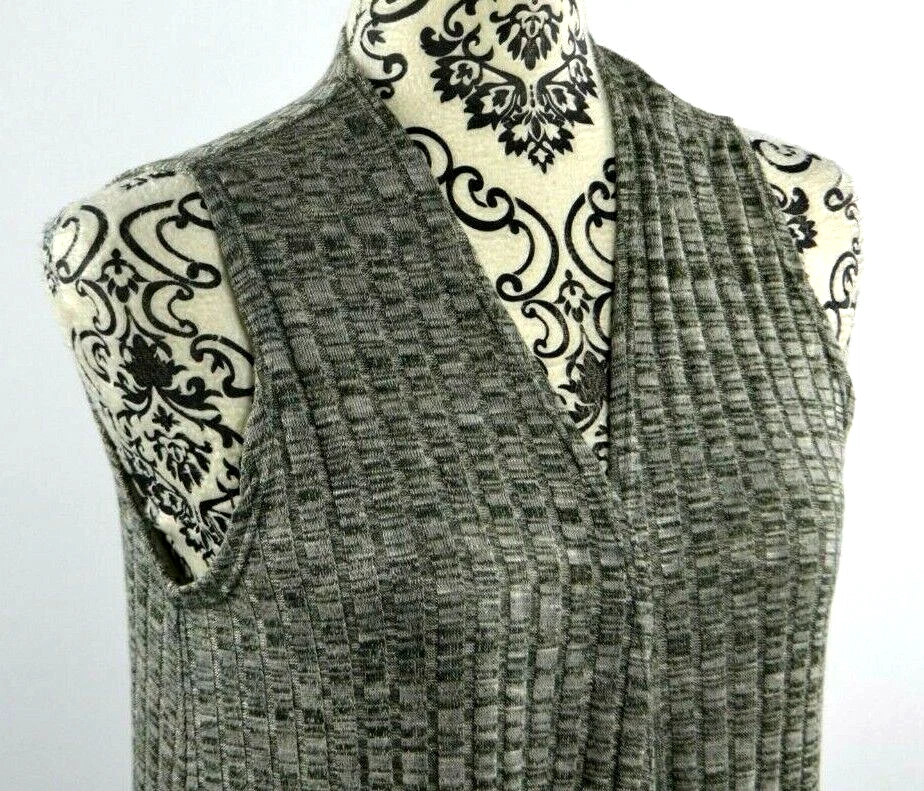 LULAROE - Women's "Joy" Long Vest, Size Small, Color Gray - Image 4 of 4