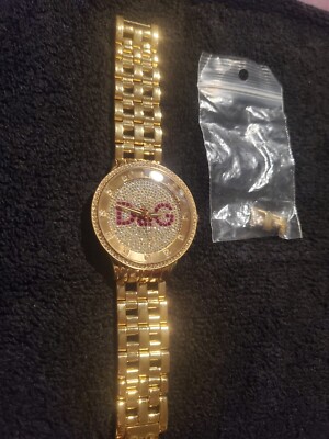 VERY RARE D&G DOLCE GABBANA DW0377 MEN/WOMEN PRIME TIME BLING