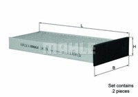 Mahle Innenraumfilter Aktivkohle FüR Mitsubishi Carisma,Colt V,L,Lancer VI
