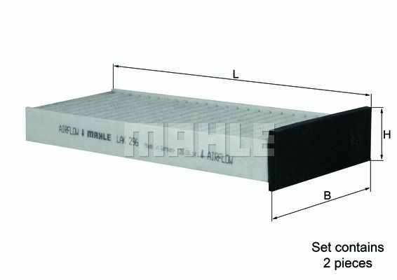 Mahle Innenraumfilter Aktivkohle FüR Mitsubishi Carisma,Colt V,L,Lancer VI-image