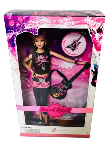 2006 Pink Label Barbie Hard Rock Cafe Guitar/Pink Camo. Never Out