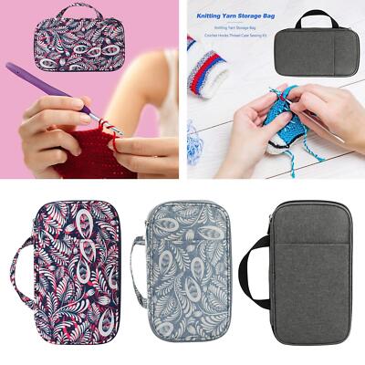 Stricknadeln Etui, Organizer Aufbewahrungstasche für Rund- und Geradstricken