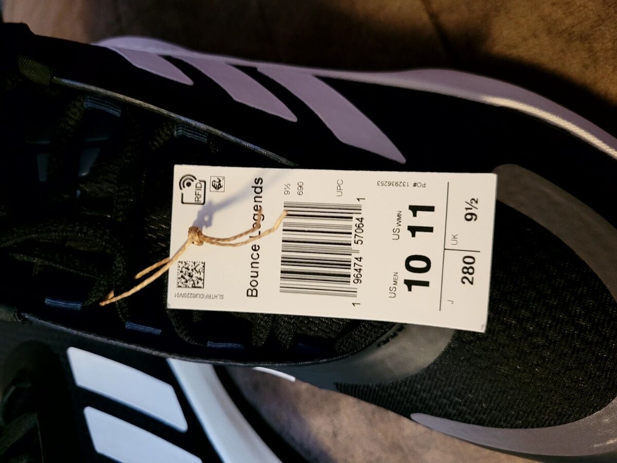 Adidas Bounce Legends Mid Black White IE7845 Men Size 10 New Adidas Bounce Legends Mid Black White IE7845 Men Size 10 New